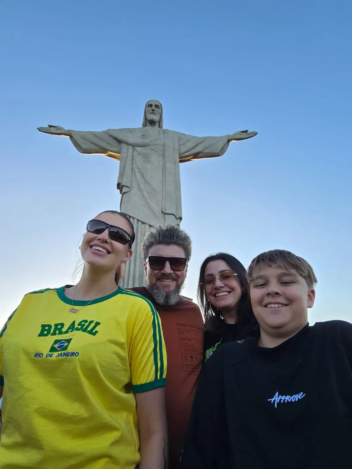 family at christ the redeemer late afternoon