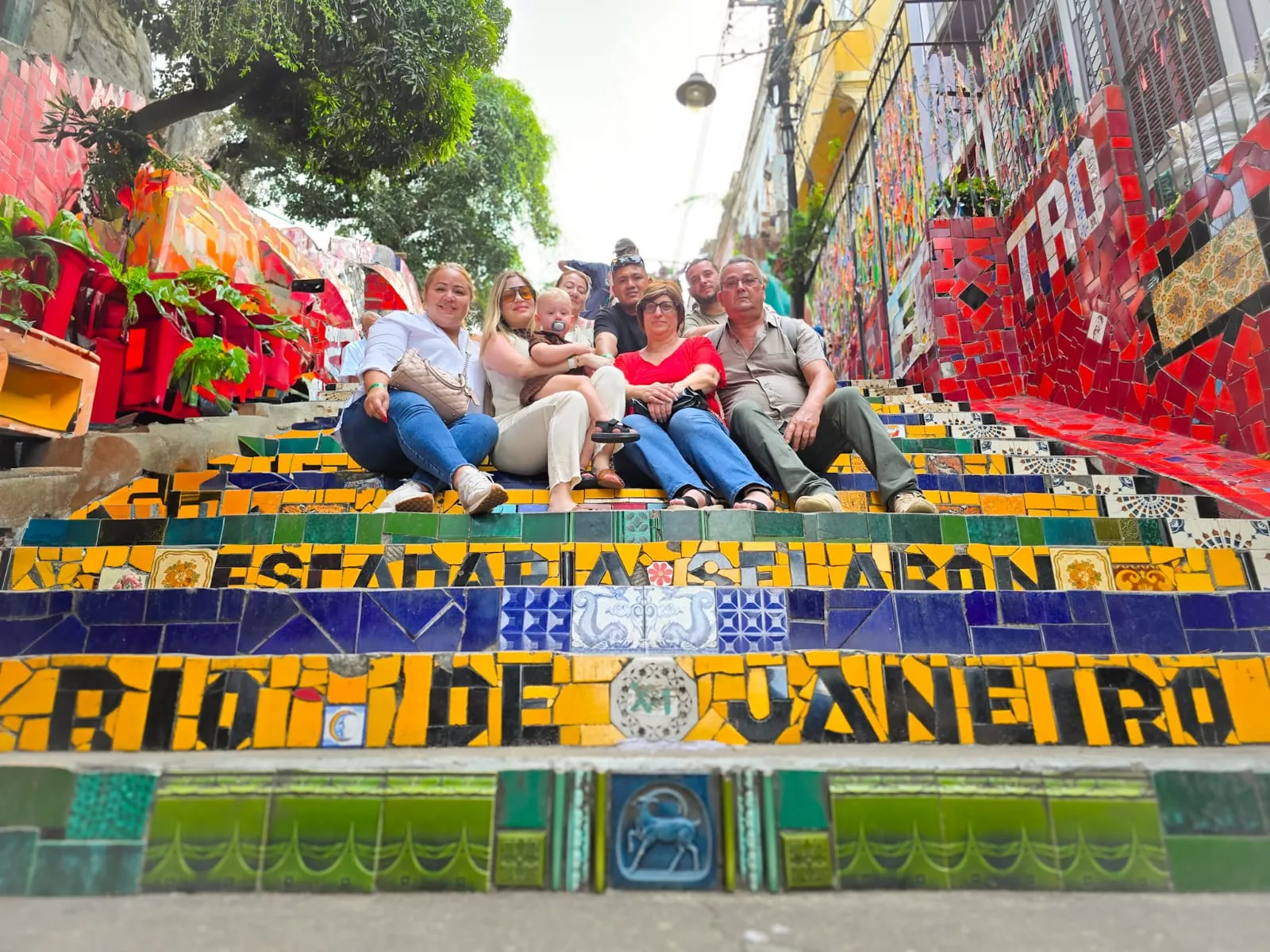group at selaron steps santa teresa