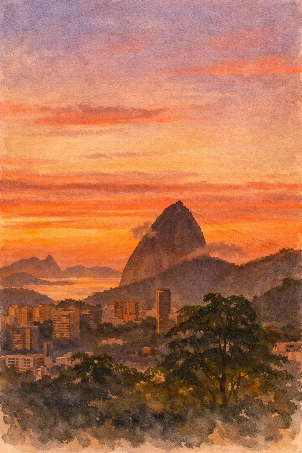 Golden Hour Rio: Christ & Sugarloaf at Sunset