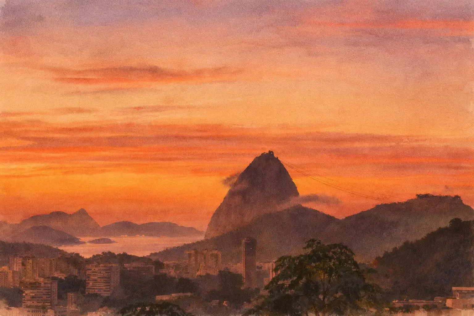 Golden Hour Rio: Christ & Sugarloaf at Sunset